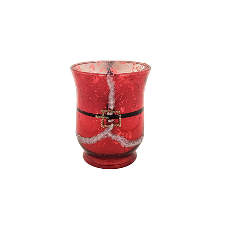 Red / Silver Christmas Vase