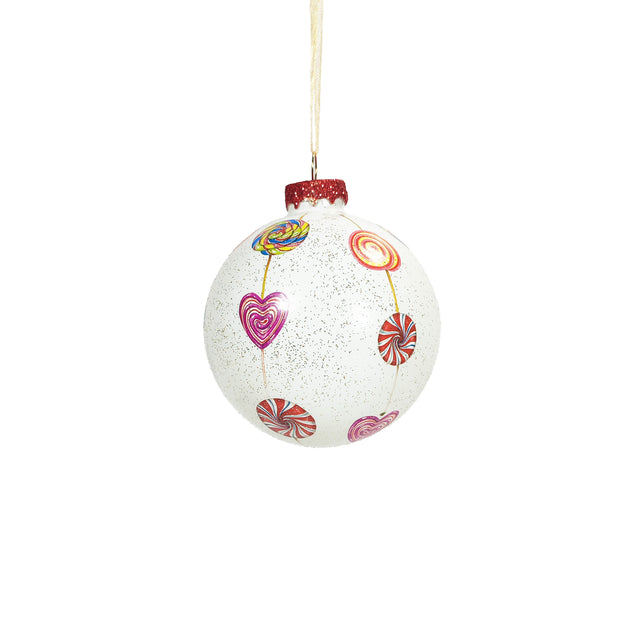 Bauble Glass Candy With Glitter