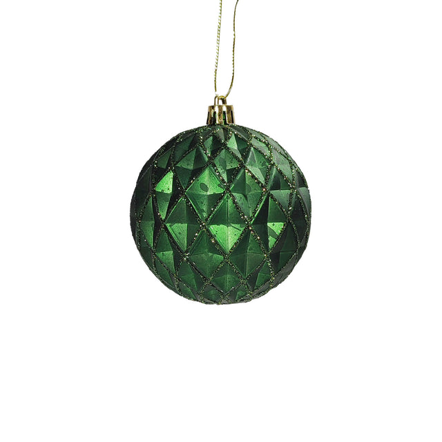 Bauble Shatterproof - Dark Green 8cm