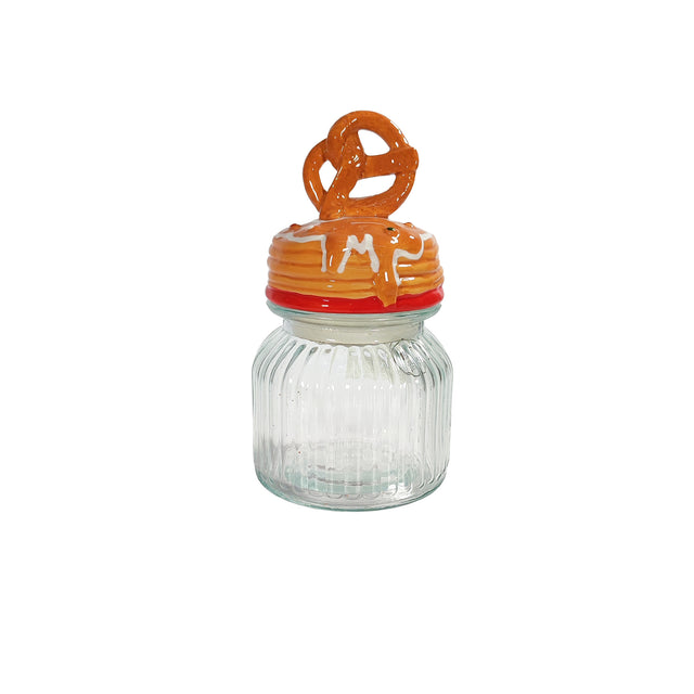 Jar With Pretzel 11X11X21cm