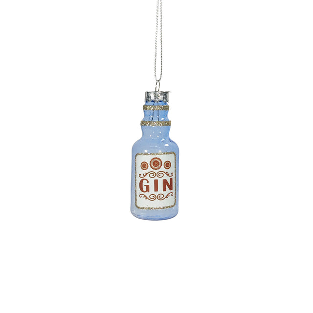 Bottle Glass Gin 4x4x9.4cm