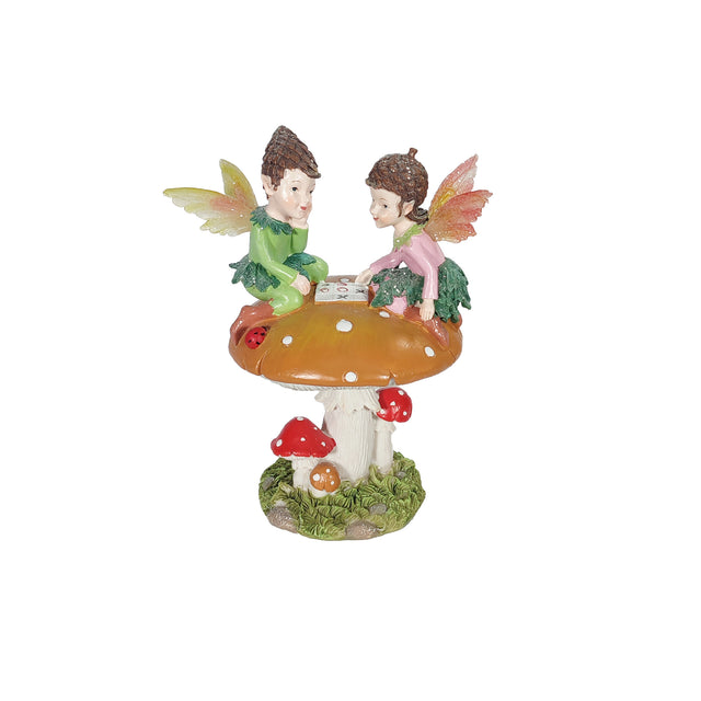 Fairies On Mushroom 10X11,5X20cm