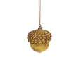 Acorn Ornament With Gold Beads - Hanging (4x4,5x8cm)