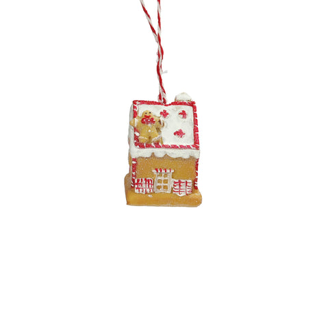 Gingerbread House Ornament (6.5x5x7cm)