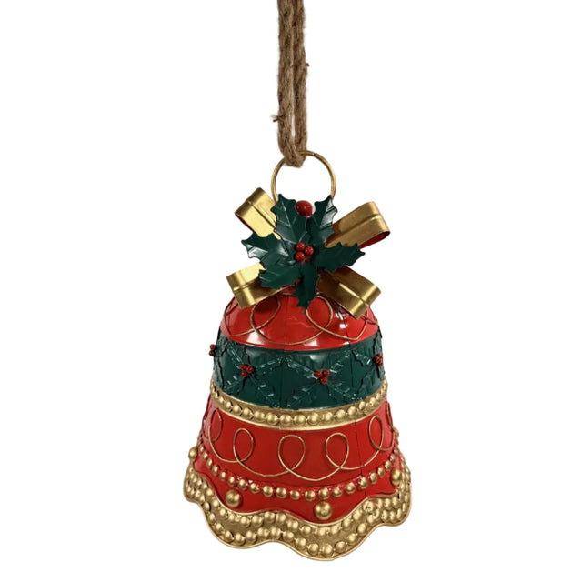 Red And Green Christmas Bell 24x31cm