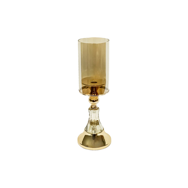 Small  -  Short Glass Candle Holder