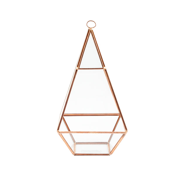 Pyramid 12cmx12cmx14cm Rosegold