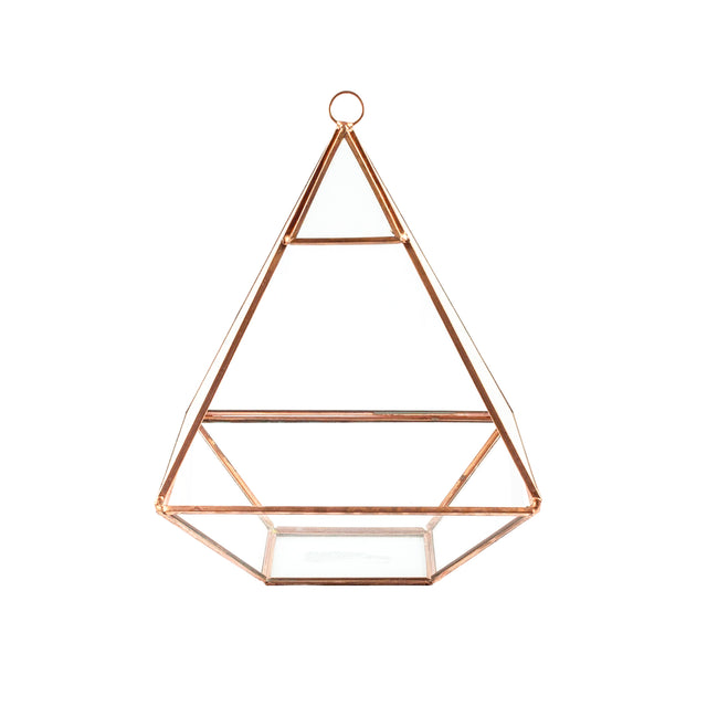 Pyramid 15cmx15cmx20cm Rosegold