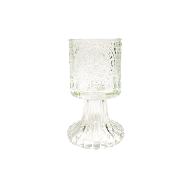 Glass Cup Faro with round design