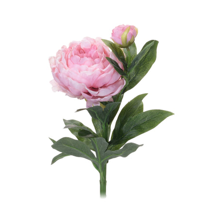Artificial 2 Heads Peony Pink