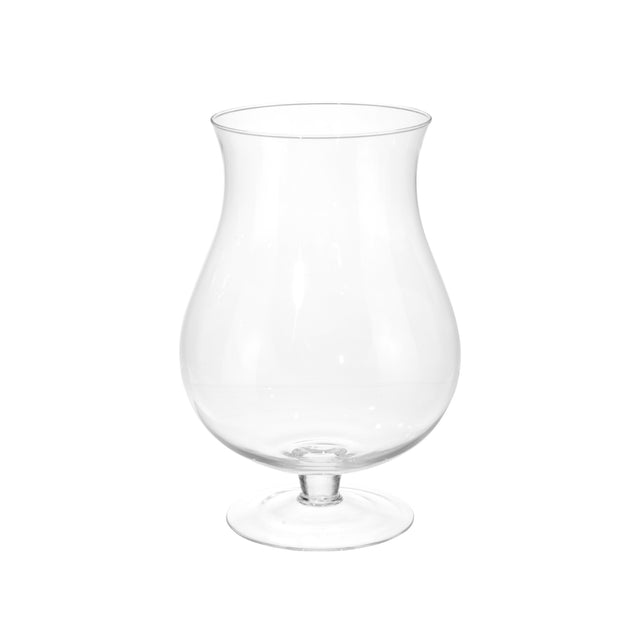 Vase Glass, Cognac Shape, 17Xh32X21.5Cm, Foot 140Mm