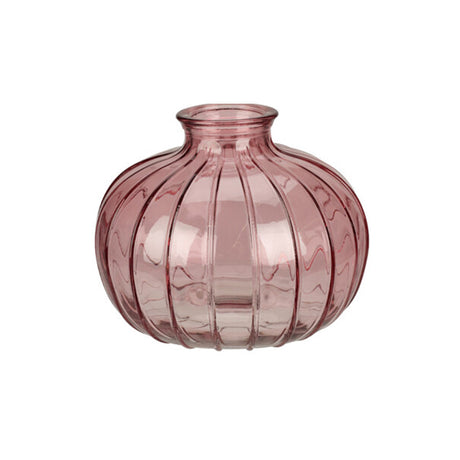 Pink Vase Glass (10.7x10.7x8.9cm)