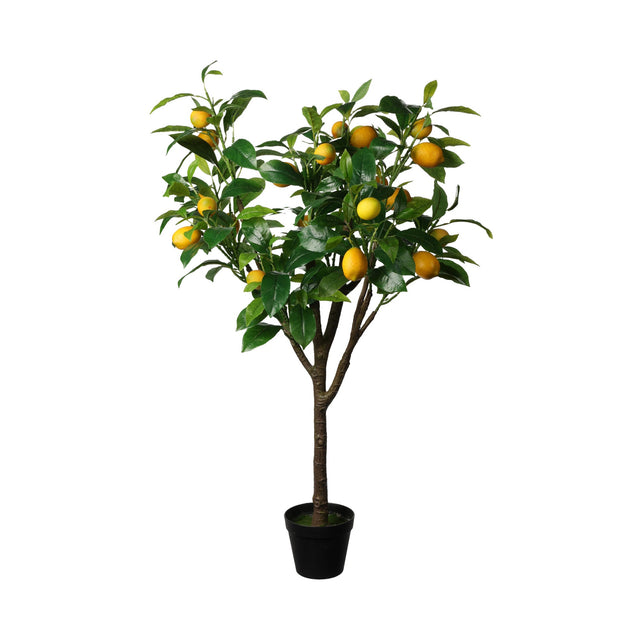 Artificial Lemon Tree In Pot 10X10X115Cm