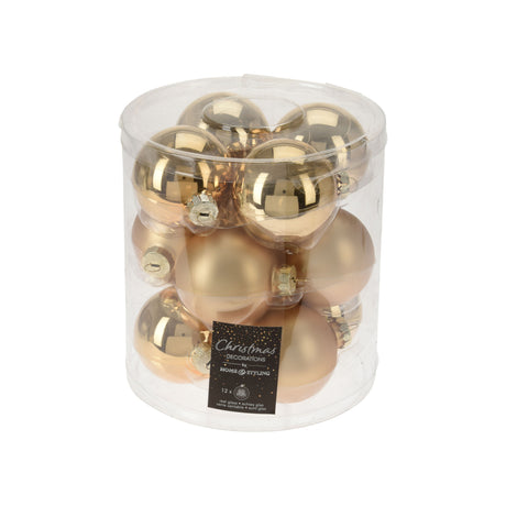 Golden Christmas Balls 6cm