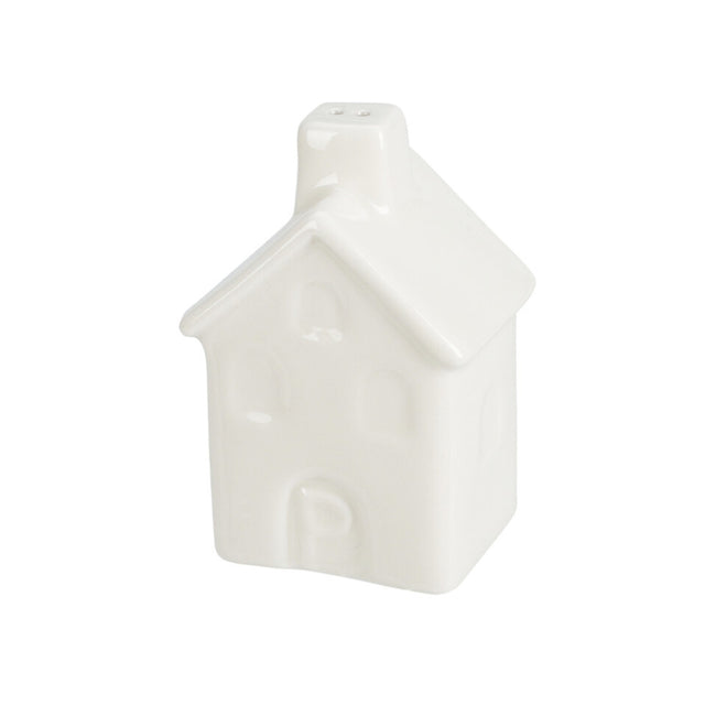 Salt And Pepper Set Houses, Porcelain, 5X4X7.5Cm