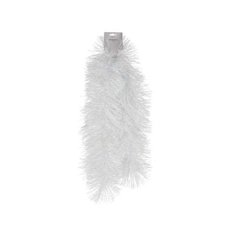 White Tinsel Christmas Garland (200cm)
