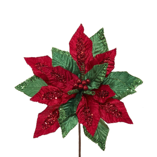 Poinsettia Red & Green