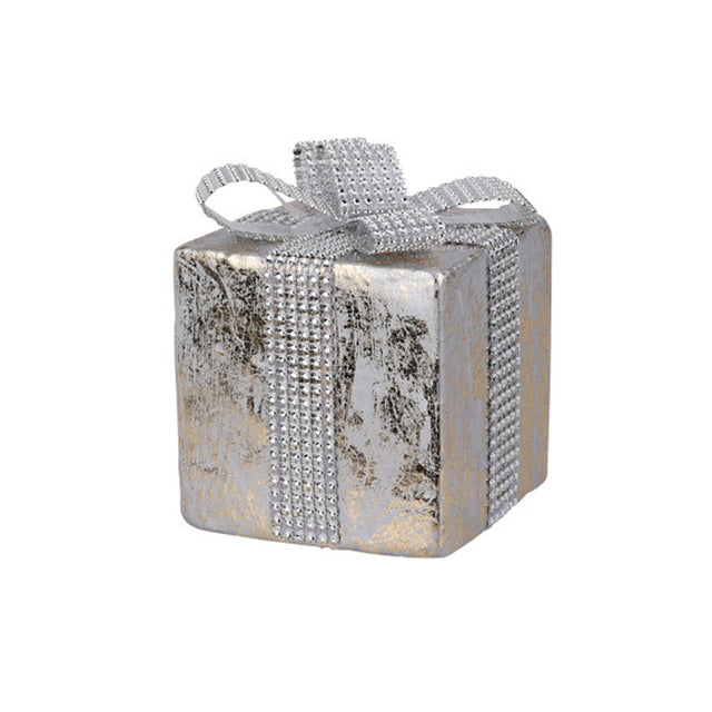 Gift Box, Polyfoam  12X12X15.5Cm, Silver