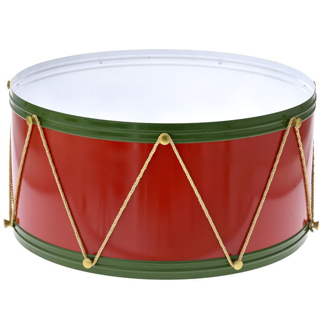 Tree Box Drum Red/Green 61x30cm