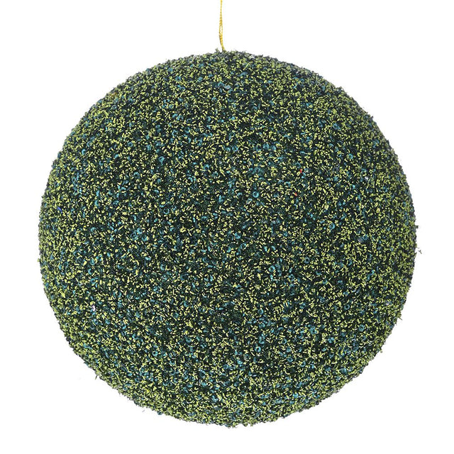 Emerald Green Glitter Foam Bauble 20Cm