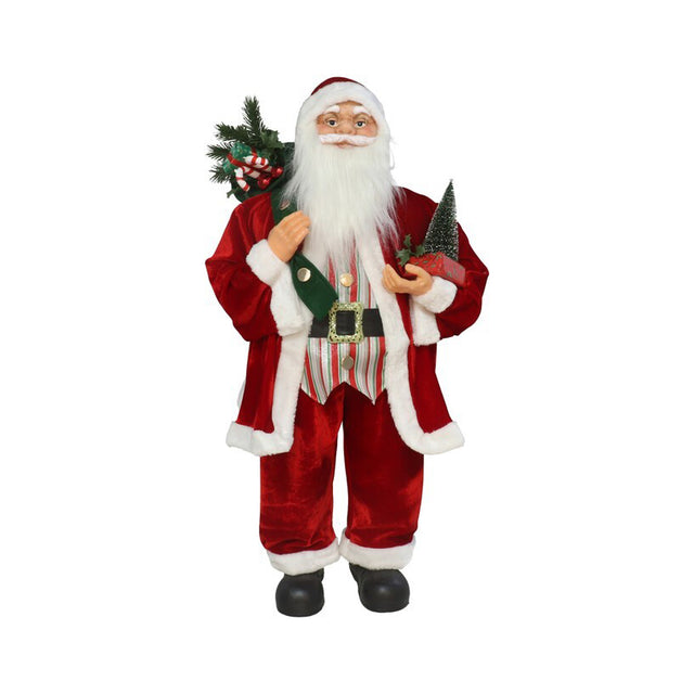 Standing Santa with Bag and Tree 90cm