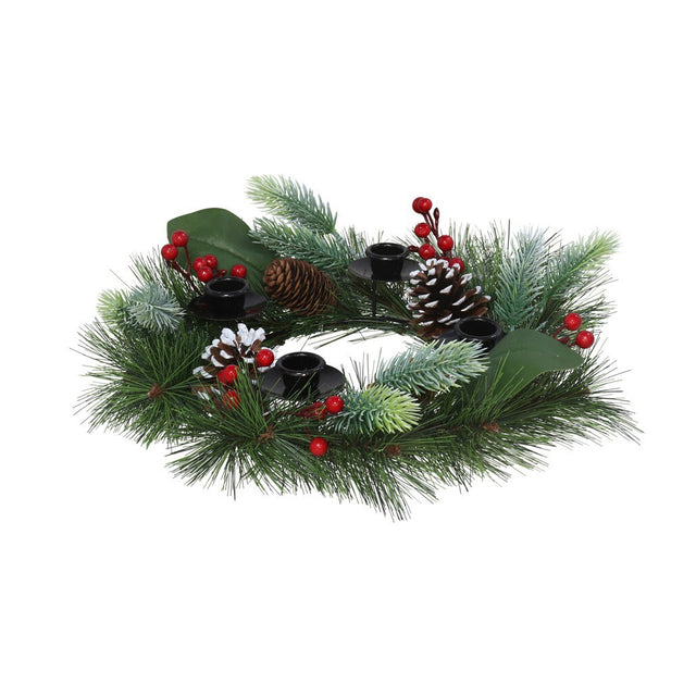 Leli Christmas Wreath With 4 Candle Holders