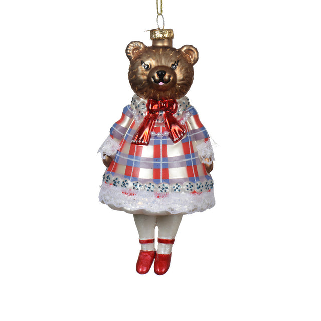 Glass Bear - 7.3X6.8X16Cm - Lady