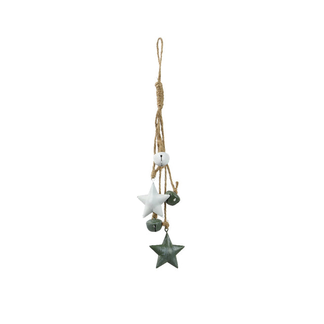 Hanging Bundle Green & White 1.2X4.5X27Cm - Star