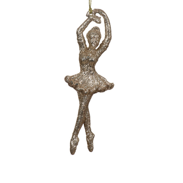 Glitter Ballerina 2X5X15Cm - L/Gold