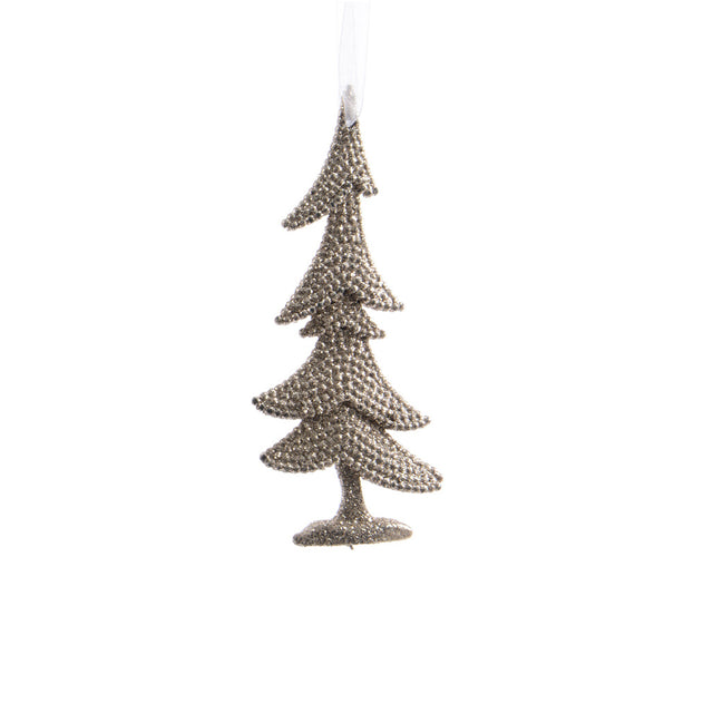 Tree With Glitter 0.8X10.5X10.5Cm - Gold