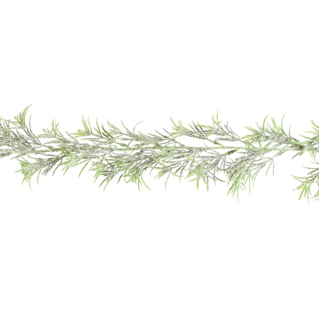 Garland Snow/Green 4X0.12X180Cm - Long Leaves