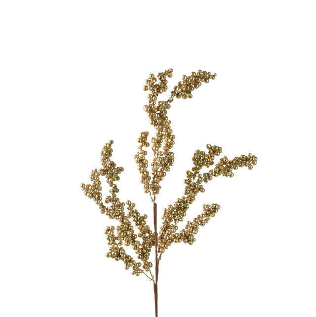 Spray Foam Berries 5X12X70Cm - Gold