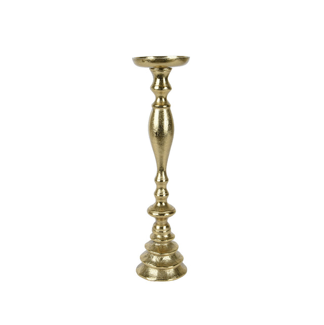 Candle Holder Aluminium 12.75X12.75X15.25Cm - Gold