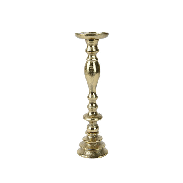 Candle Holder Aluminium 11.5X11.5X40.75Cm - Gold