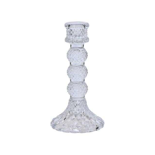 Candleholder Glass 8X8X15Cm