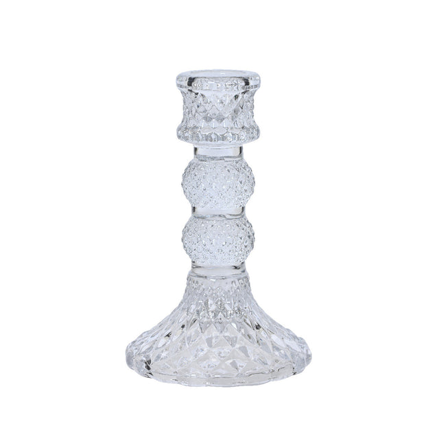 Candleholder Glass 8X8X12.5Cm