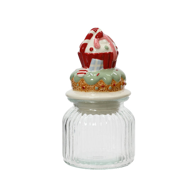 Cookie Jar 11X11X21Cm - Cupcake & Donut Lid