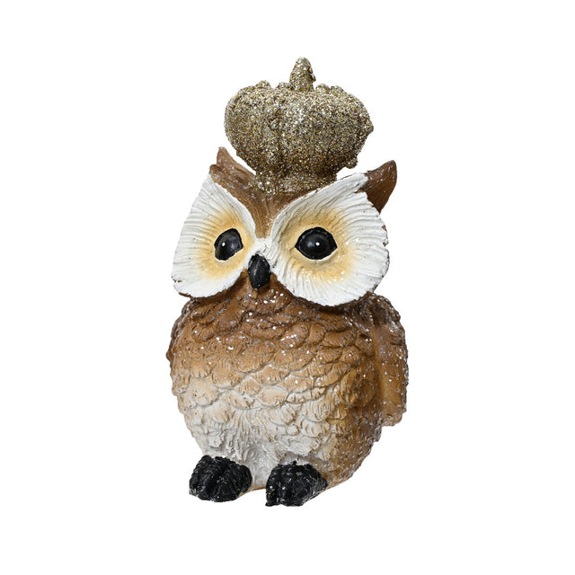 Polyresin Owl 6.7X6.4X11.1Cm - Eyes Open