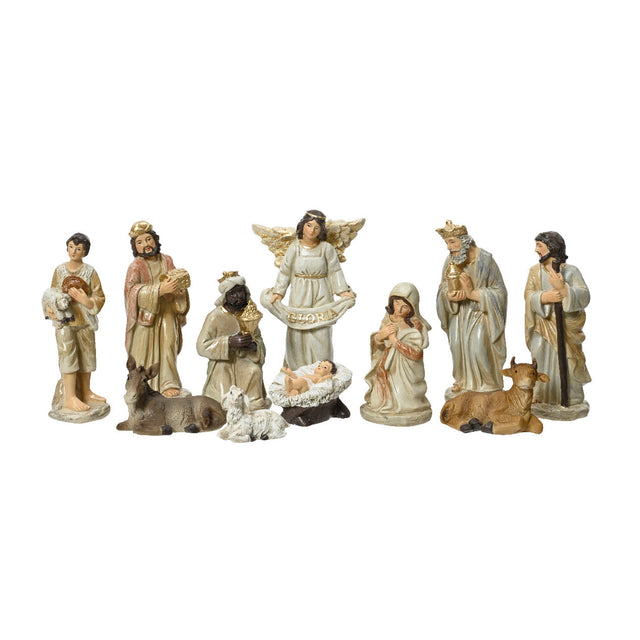 Polyresin Nativity Set - 11Psc 4.2X3.7X11.5Cm