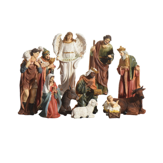 Polyresin Nativity Set - 11Psc 11.5X8.3X29.5Cm