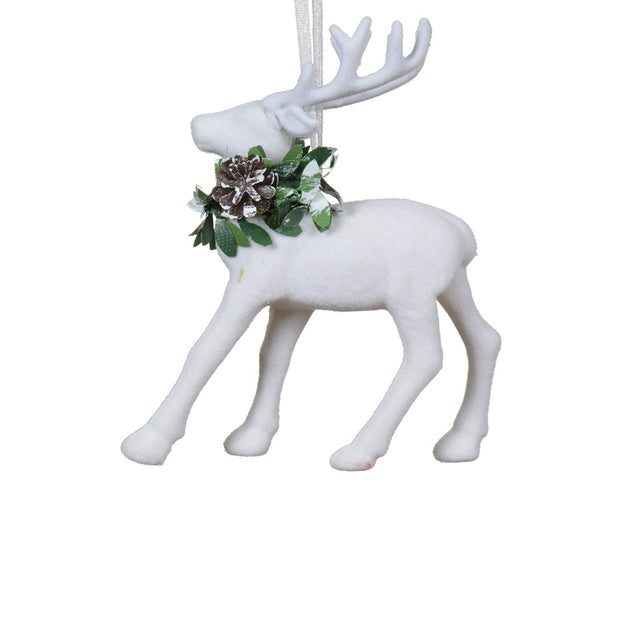 Foam Deer White 5X10.5X12.5Cm - Standing