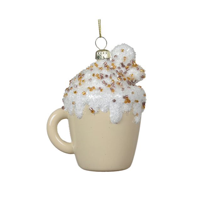 Mug With Cream 7X5X9.5Cm - White
