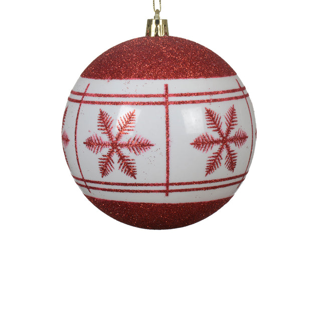Bauble With Snowflake 10Cm