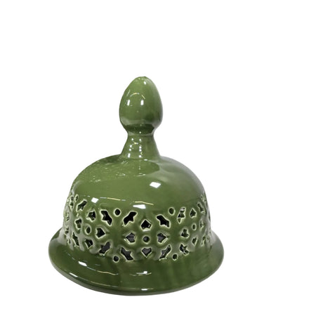 Ginger jar lattice green 33x33x60cm