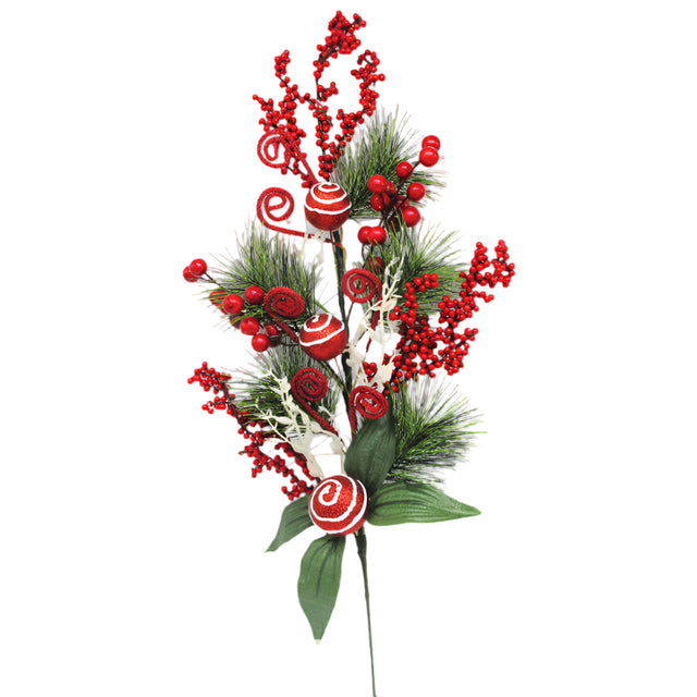Pick-Candy Lane with holly 60cm