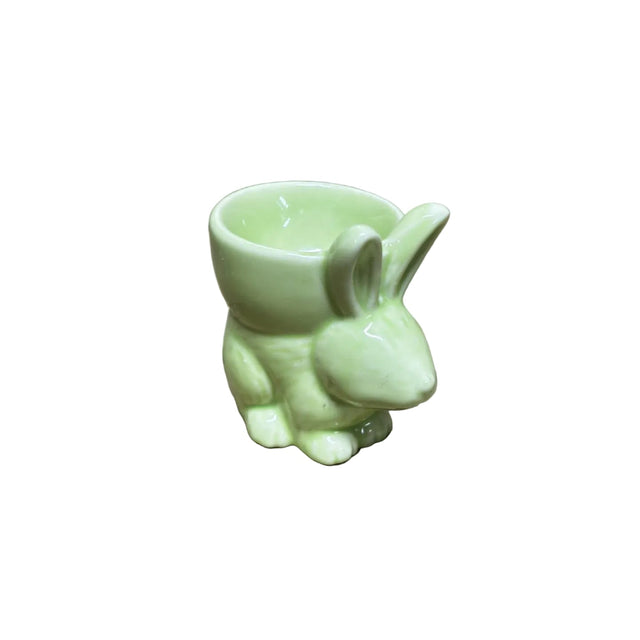 Bunny egg cup 7cm green
