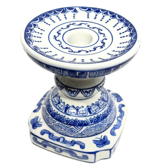 Ceramic candle stand 14x12cm
