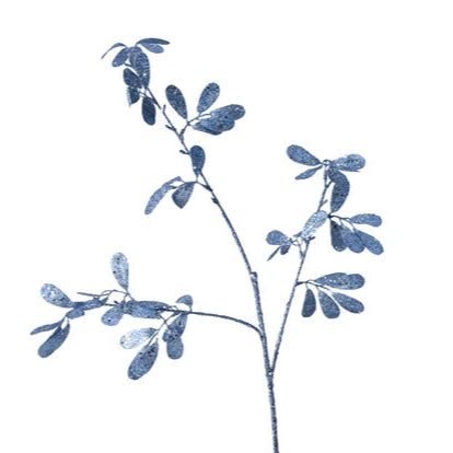 Spray With Glitter Leaves Light Blue 1x26x95cm