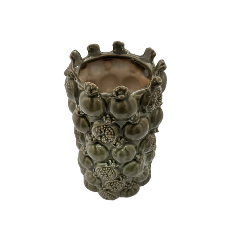 Green Pomegranate Vase 16x28cm