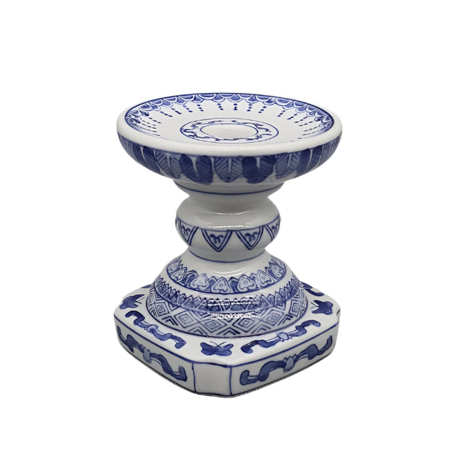 Ceramic candle stand 14x12cm